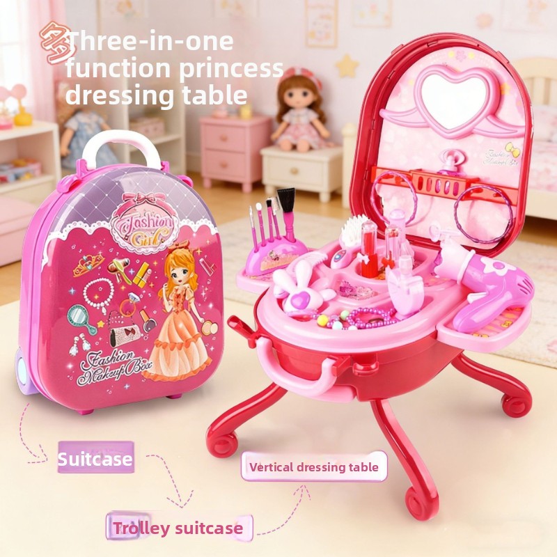 Beauty Makeup For Kids - かわいいキッズ模造家族ごっこ遊びセットメイクアップテーブル子供用プレイメイクアップセット親子インタラクション誕生日プレゼント女の子向けおもちゃ