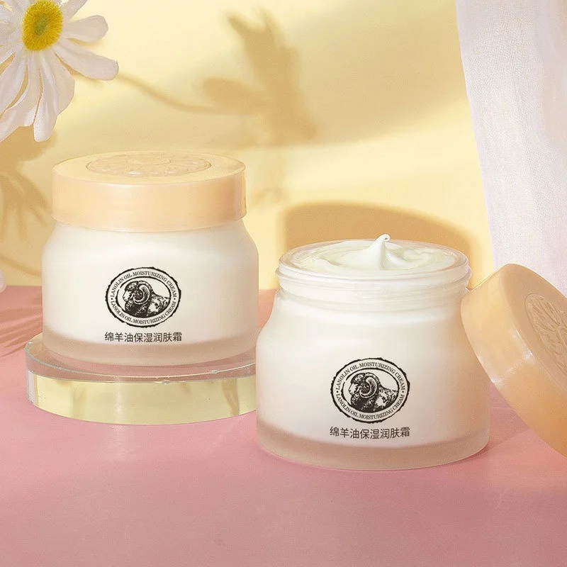 Anti-Aging Face Cream - アンチエイジング羊油保湿剤 90 グラム水分補給フェイスクリーム非脂っこいさわやか美白スキンケア