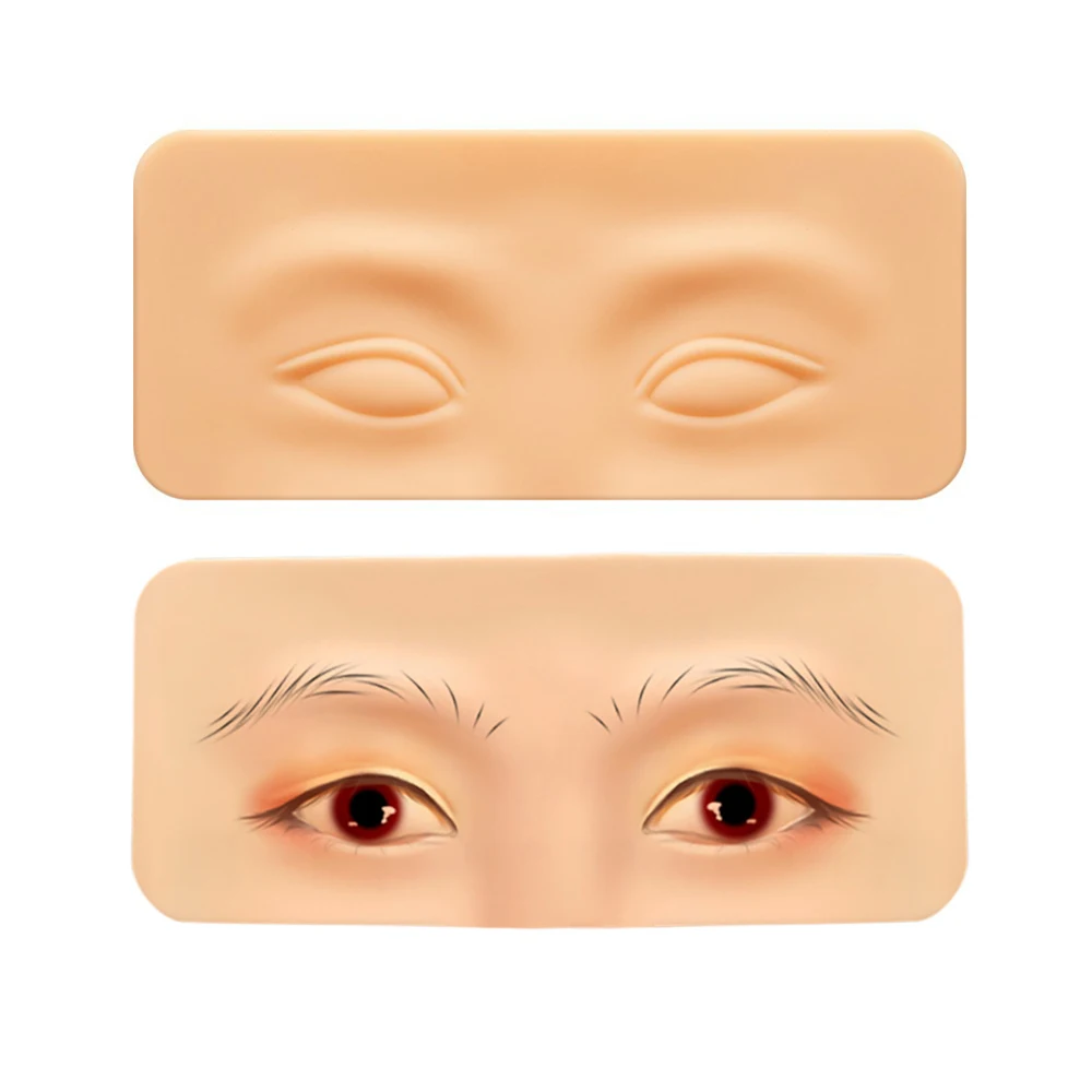 Beauty Makeup Academy - シリコン製眉毛タトゥー練習用スキンパッド、アイパーマネントメイクアップボード、美容アカデミー、コスメティック用
