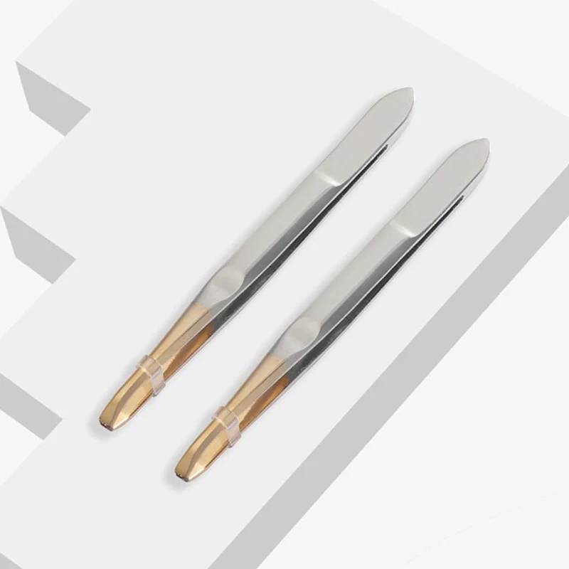 Beauty Hair Makeup - 眉毛ピンセットヘアビューティー細毛抜き器ステンレス鋼眉毛クリップ除去脱毛ピンセットメイクアップツール