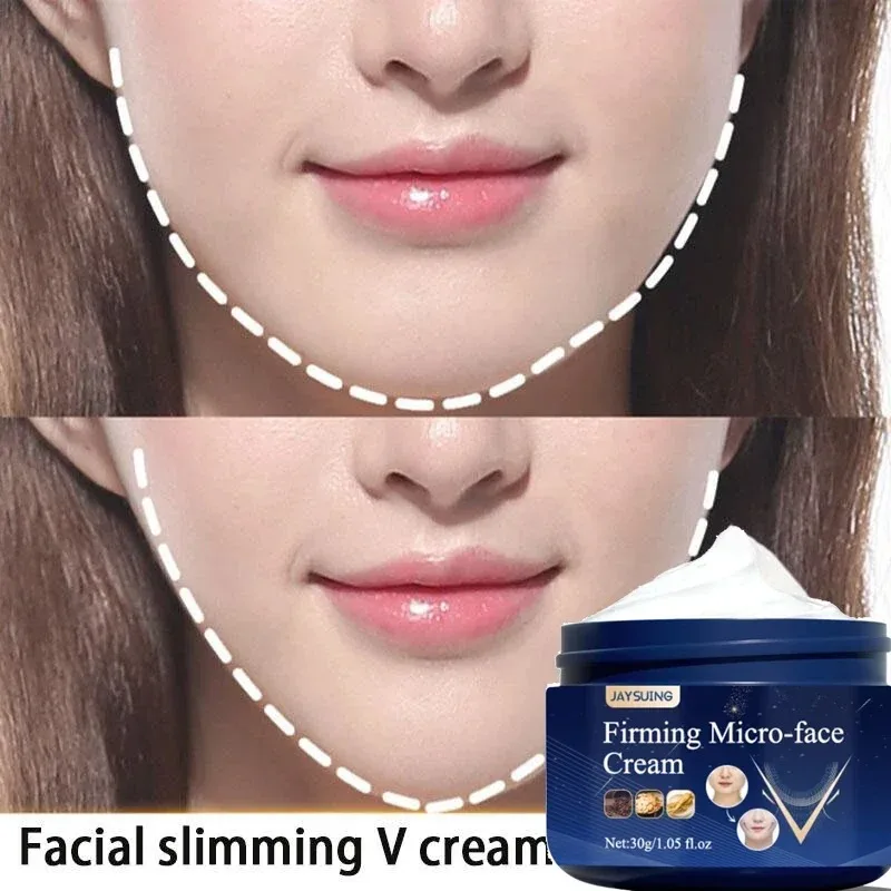Anti-Aging Face Cream - フェイスリフト痩身クリーム痩身引き締め V 字型除去咬筋二重あご顔脂肪燃焼アンチエイジング製品 30 グラム