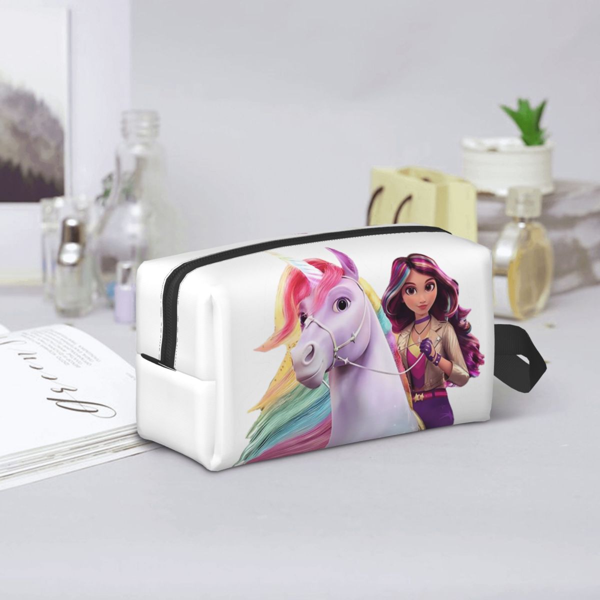 Beauty Makeup Academy - ユニコーンアカデミー ソフィア ワイルドスター メイクアップバッグ 化粧品オーガナイザー 収納ドップキット