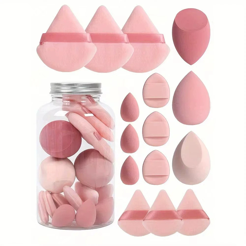 Beauty Makeup Blender - 12/15 個メイクアップスポンジ化粧パフファンデーションスポンジ美容卵パウダーパフ女性メイクアップアクセサリーメイクアップツール