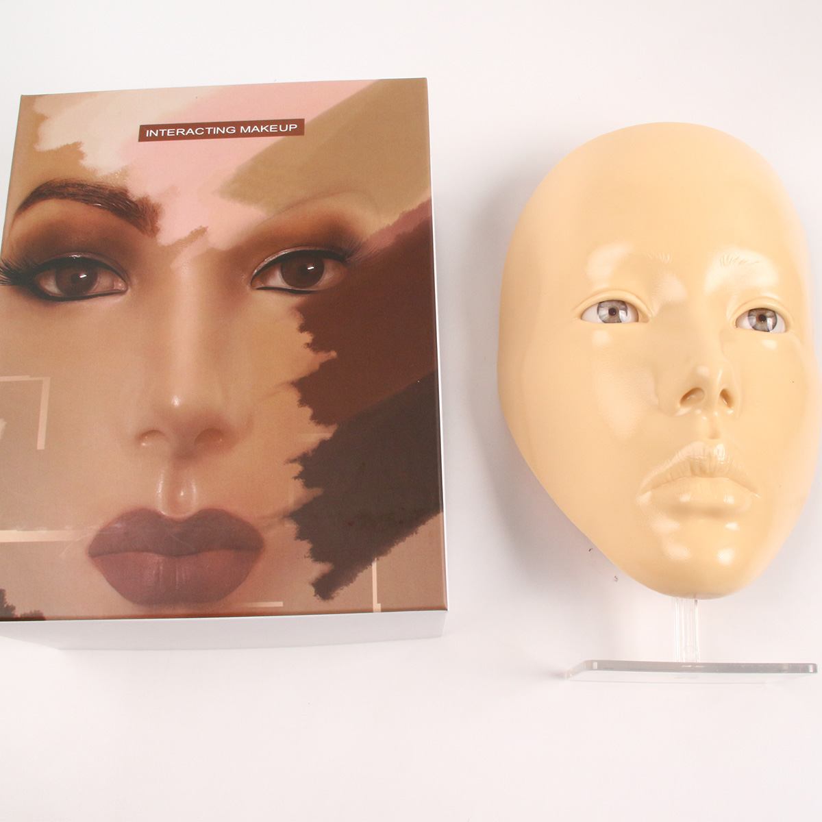 1箱 フルフェイス 再利用可能 メイクアップボード シリコン - Beauty Makeup Academy のレビューと価格