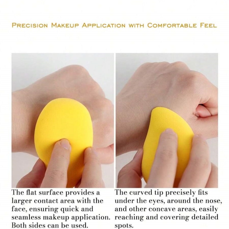 12/2 個マンゴー形状ソフトメイクスポンジ顔美容化粧品パウ - Beauty Makeup Blender のレビューと価格