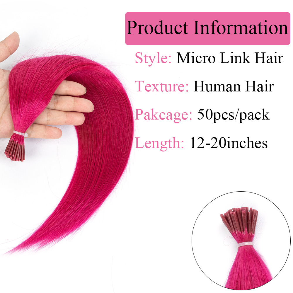 ストレートパープルIチップマイクロビーズ人毛エクステ ピンク - Pure Beauty Hair & Makeup のレビューと価格