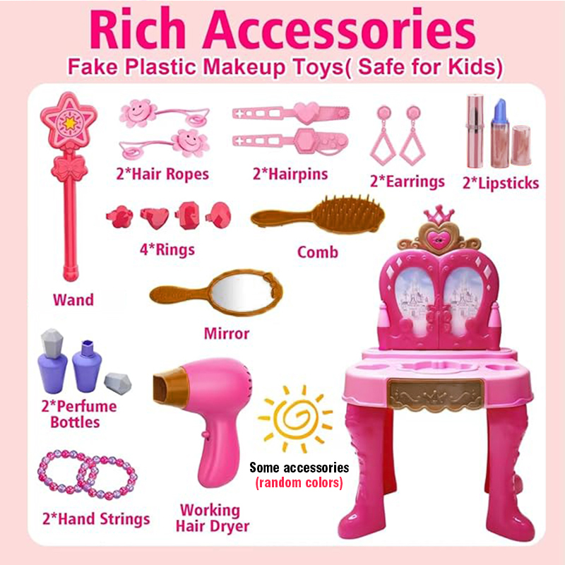 女の子向けメイクアップおもちゃ 女性の職業ごっこ遊びおもちゃ - Beauty Makeup For Kids のレビューと価格