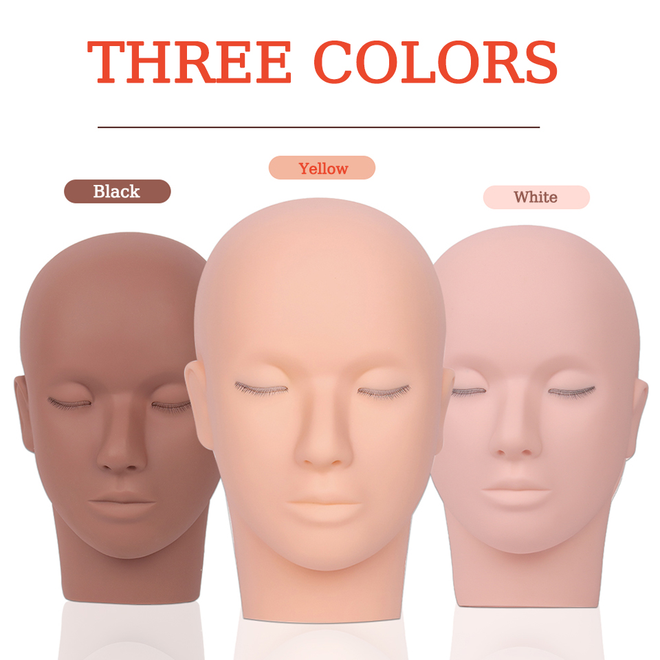 まつげエクステンション練習用マネキンヘッド 3層構造 まつげ - Beauty Makeup Academy のレビューと価格
