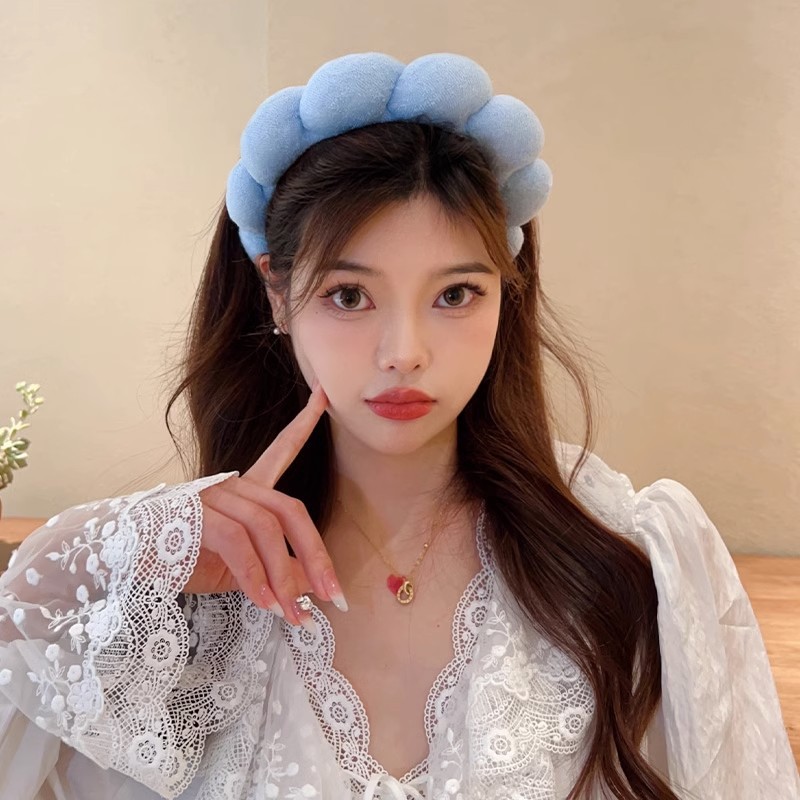 レトロふわふわヘアバンドスポンジヘッドバンド女性のためのベル - Beauty Hair Makeup のレビューと価格