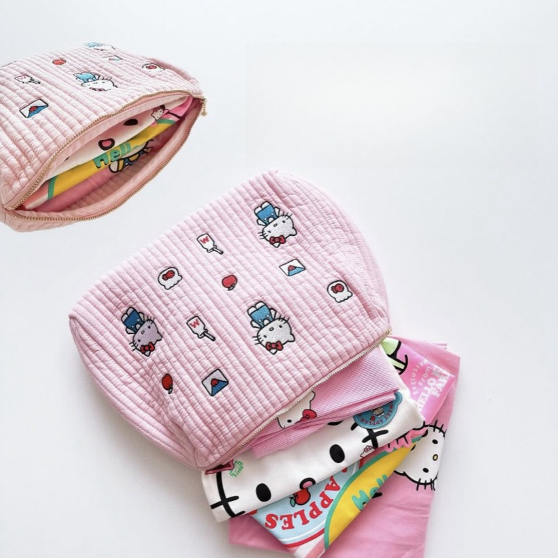 ハローキティかわいい漫画ジッパーティッシュバッグ化粧バッグ変 - Beauty Makeup For Kids のレビューと価格