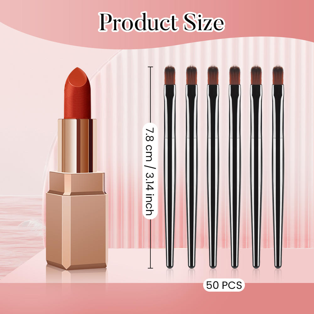 50/100 個使い捨てリップブラシセット口紅グロスワンドア - Makeup Beauty Set のレビューと価格