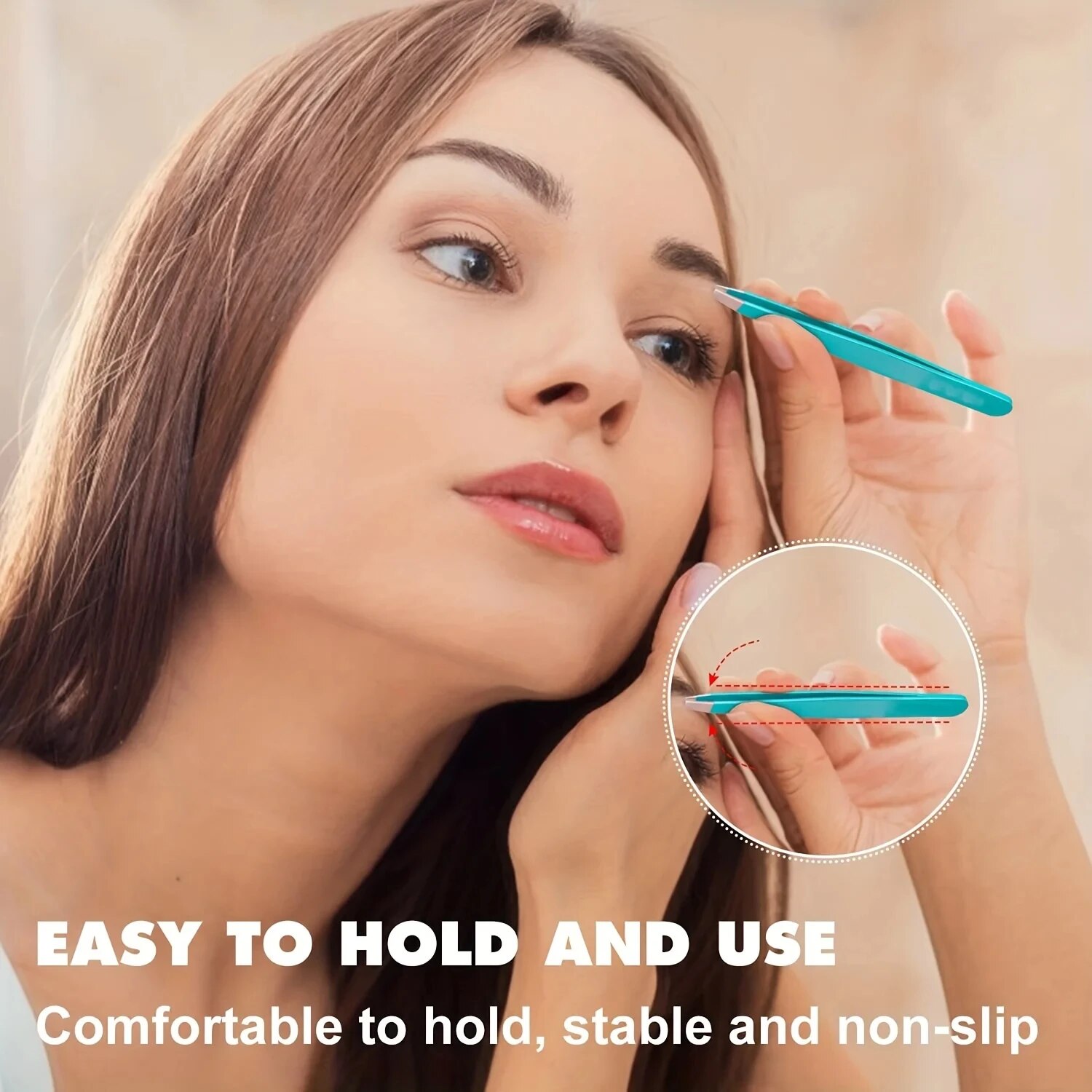 カラフルな眉毛ピンセットヘアビューティー細毛抜きステンレス鋼 - Beauty Hair Makeup のレビューと価格