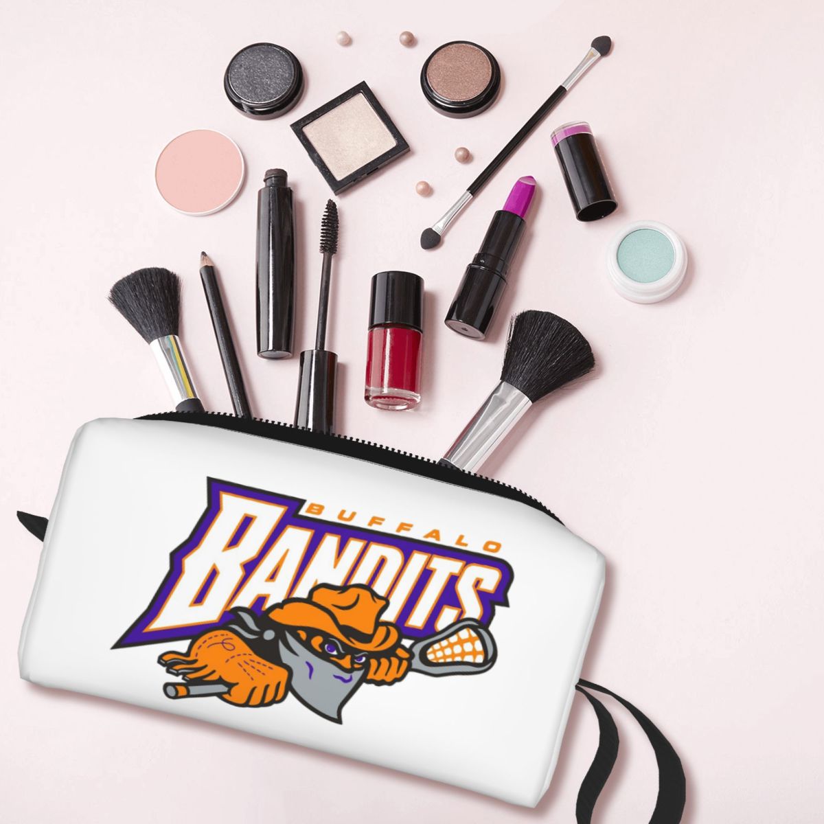バッファローバンディッツのロゴデザインメイクアップバッグ化粧 - Beauty Makeup Logo Design のレビューと価格