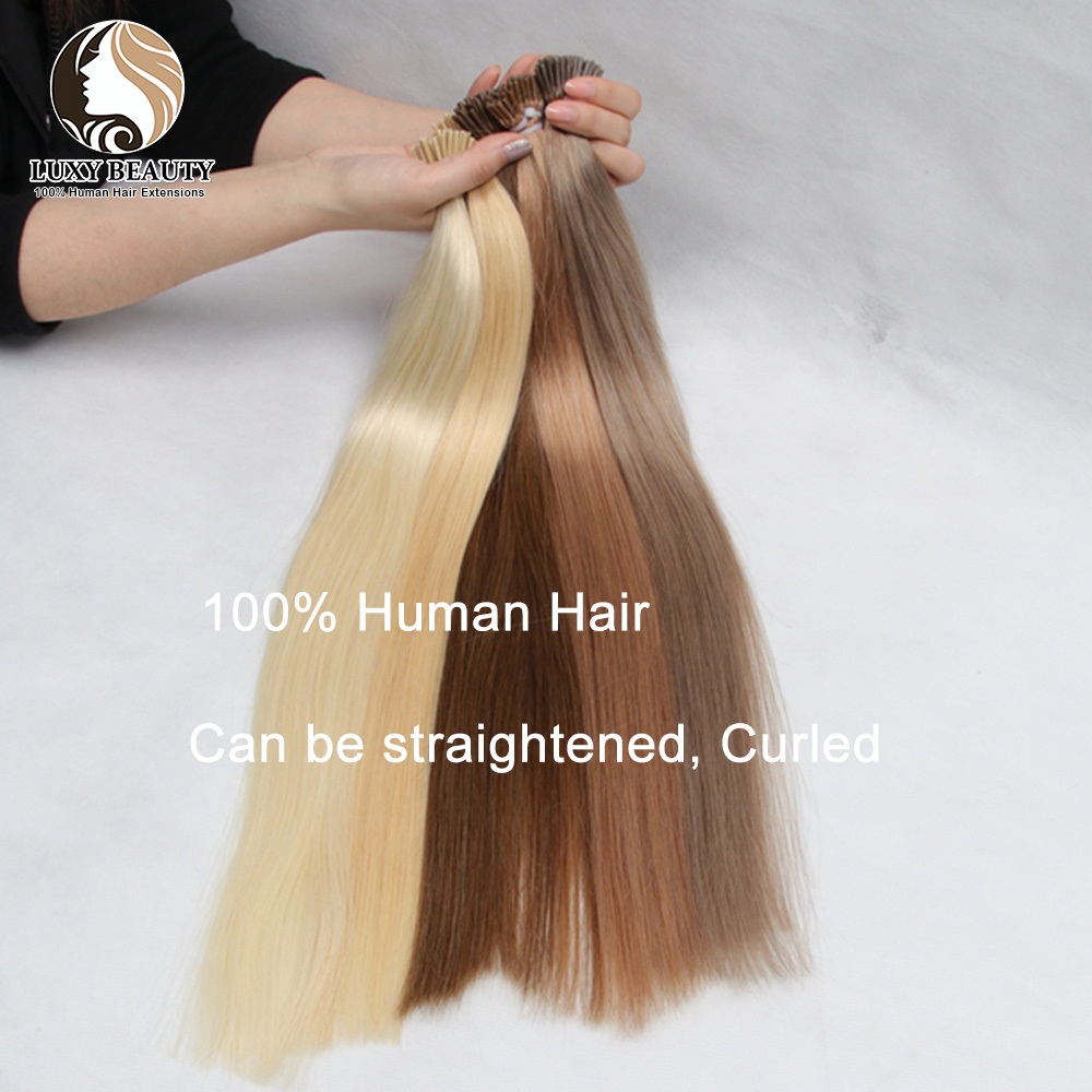 滑らかな人間の髪の毛のエクステンション,事前に接着されたマイ - Pure Beauty Hair & Makeup のレビューと価格