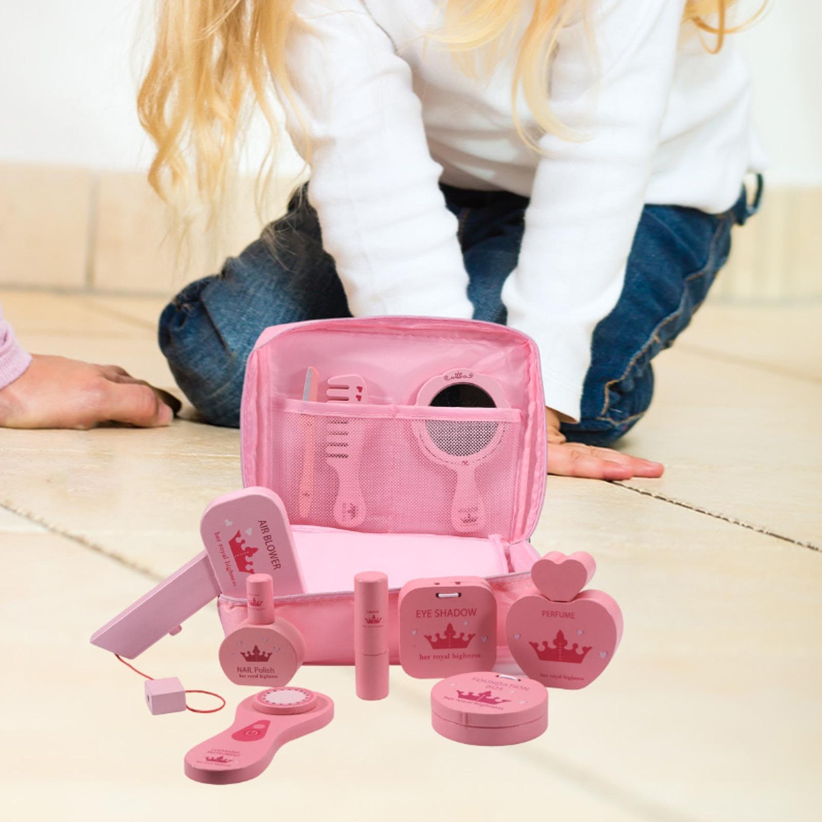 10個入りごっこ遊びメイクアップキット木製ビューティーサロン - Beauty Makeup For Kids のレビューと価格