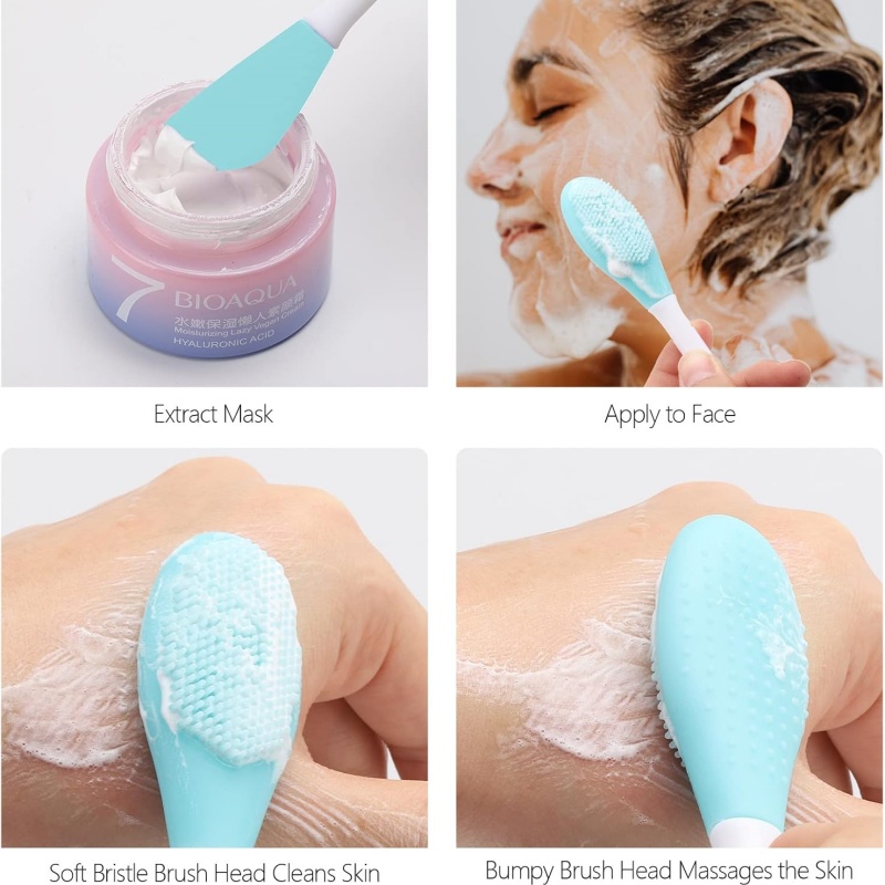 プロのシリコーンマスクブラシソフトアプリケーターブラシメイク - Beauty Makeup Women のレビューと価格