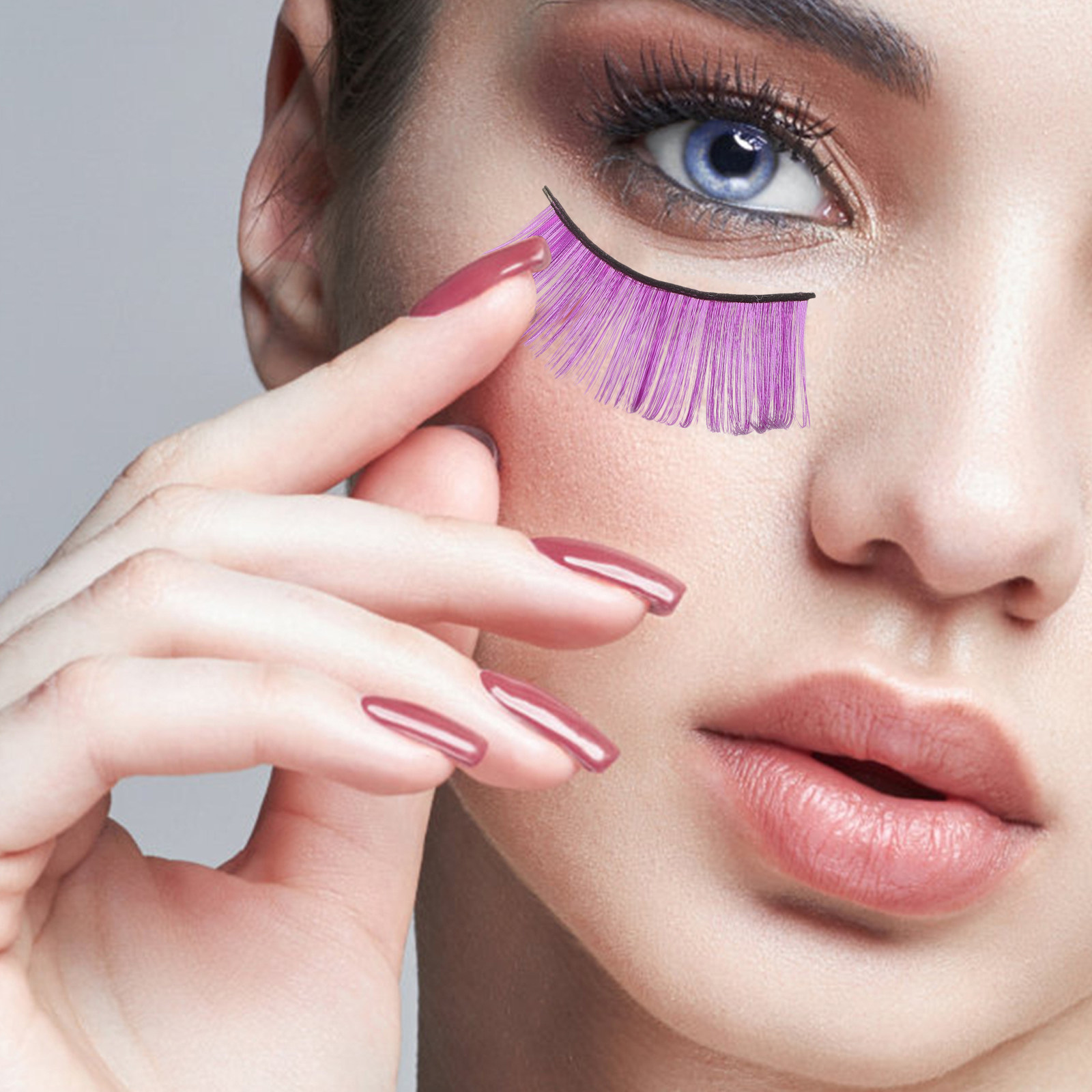 3 ペアの安全な軽量ファイバー偽まつげ美しいカーリーデザイン - Beauty Halloween Makeup のレビューと価格