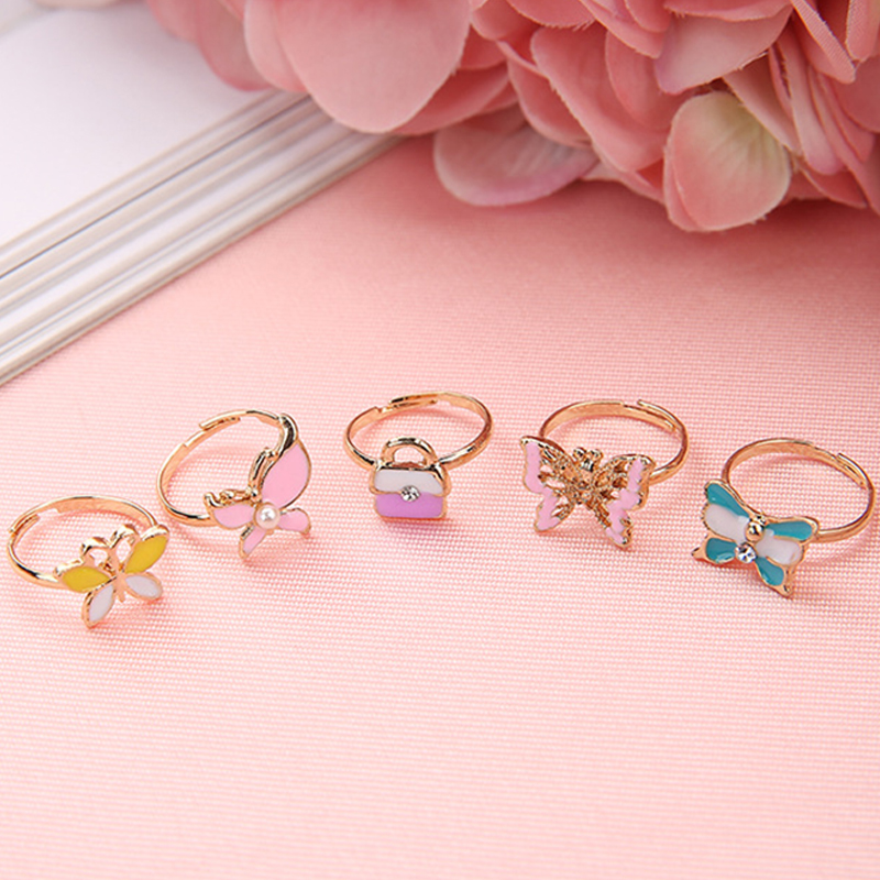 10/20 個子供かわいいリング調節可能なごっこ遊びメイクお - Beauty Makeup For Kids のレビューと価格