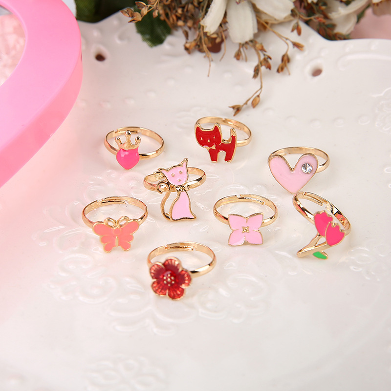 10/20 個子供かわいいリング調節可能なごっこ遊びメイクお - Beauty Makeup For Kids のレビューと価格