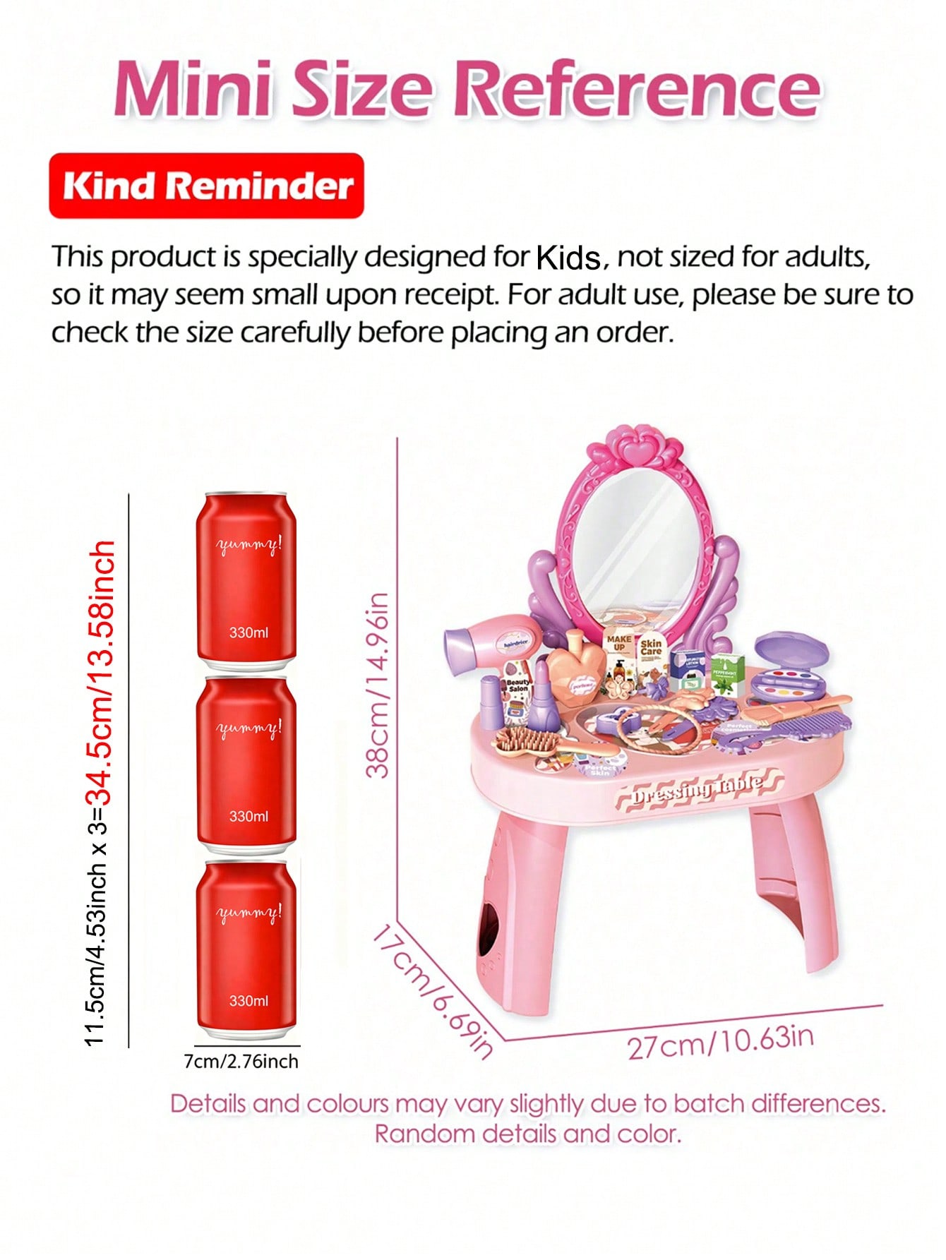 子供用プリンセスドレッシングテーブルおもちゃセット、鏡と30 - Beauty Makeup For Kids のレビューと価格