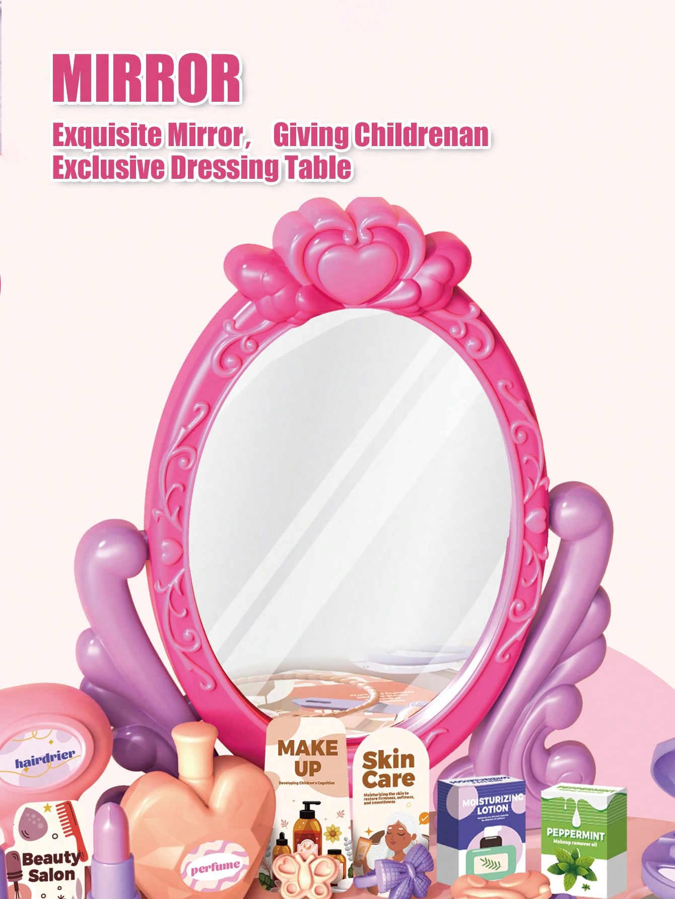 子供用プリンセスドレッシングテーブルおもちゃセット、鏡と30 - Beauty Makeup For Kids のレビューと価格