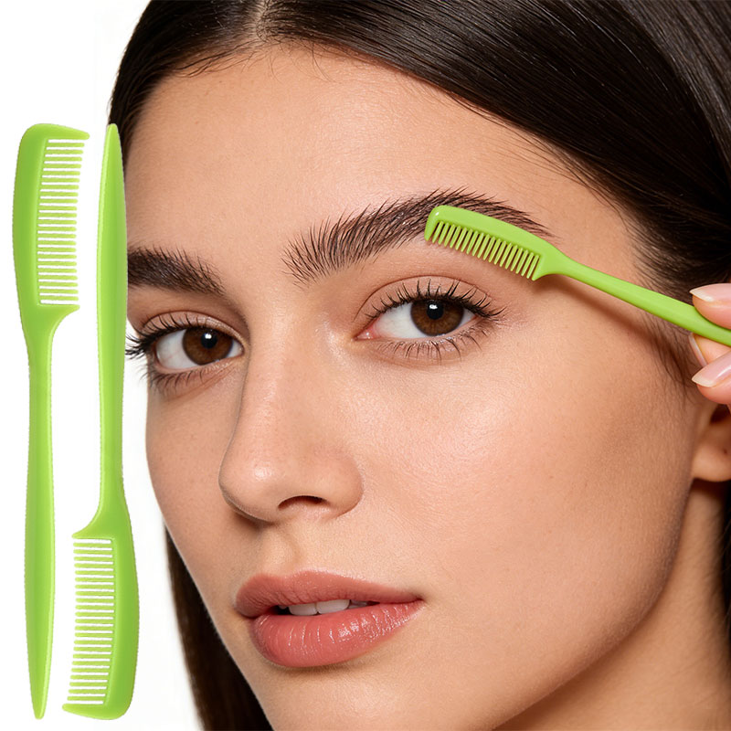 25 個マルチカラーミニ眉毛コームセットポータブル細歯プラス - Makeup Beauty Set のレビューと価格