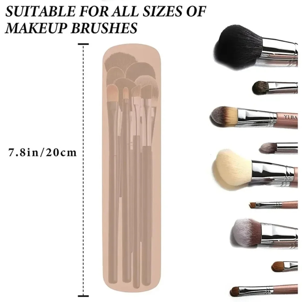 旅行化粧ブラシホルダーシリコーン化粧ブラシバッグ化粧スポンジ - Beauty Makeup Women のレビューと価格