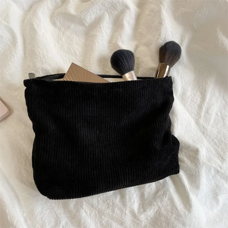 コーデュロイ旅行化粧品バッグポータブル化粧収納バッグ財布女性 - Beauty Makeup Women のレビューと価格